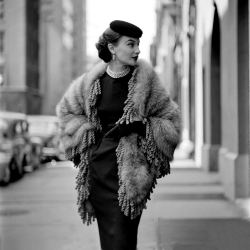 onlyoldphotography:  Gordon Parks: Fashions - Long Haired Furs, October 1952 