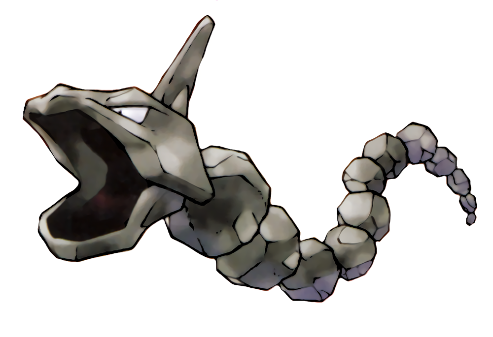 Hi-res Pokémon Art — circa 1998, Brock's Onix by Ken Sugimori from