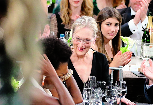 meryl-streep:  Meryl Streep cheers on as Viola Davis wins the SAG awards.