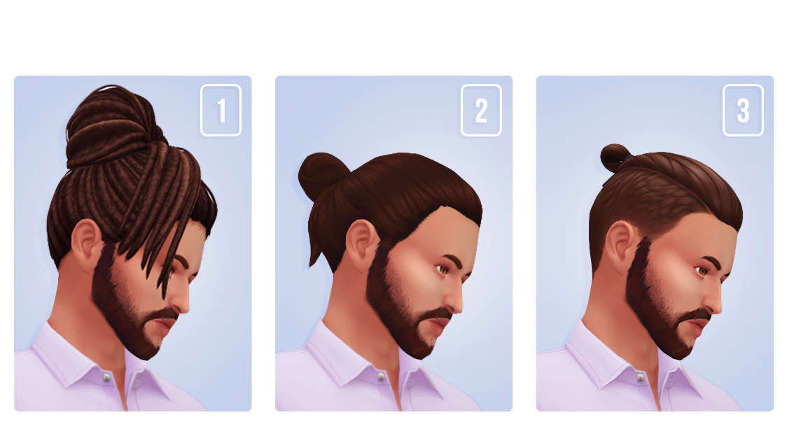 Sims 4 Cc Man Bun With Long Hair Dealasev