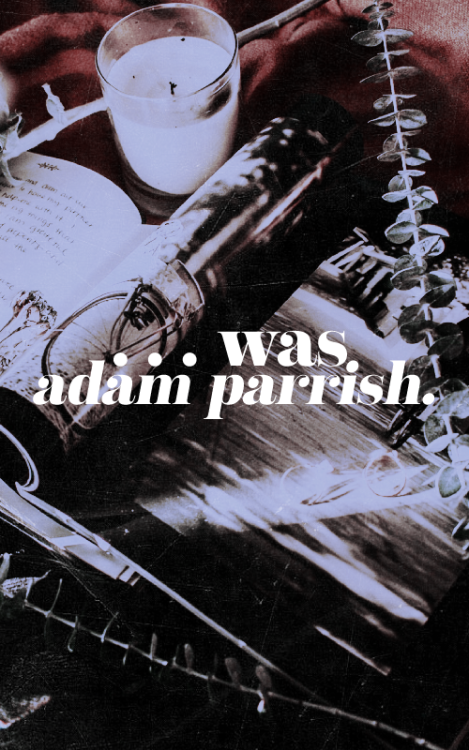 fictiondaily: @fictiondaily event ii: pride — adam parrish (the raven cycle) — adam smi