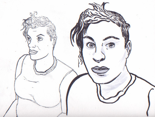 Drawings of my Queer Family. January & February 2013.