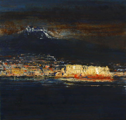 Castel dell'Ovo , Vesuvius Napoles  -  Alessandro BusciItalian b.1971