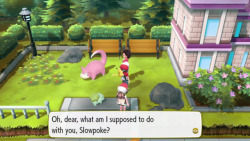 corsolanite:   Pokemon Let’s Go has many new features, like staring blankly at Slowpoke ass