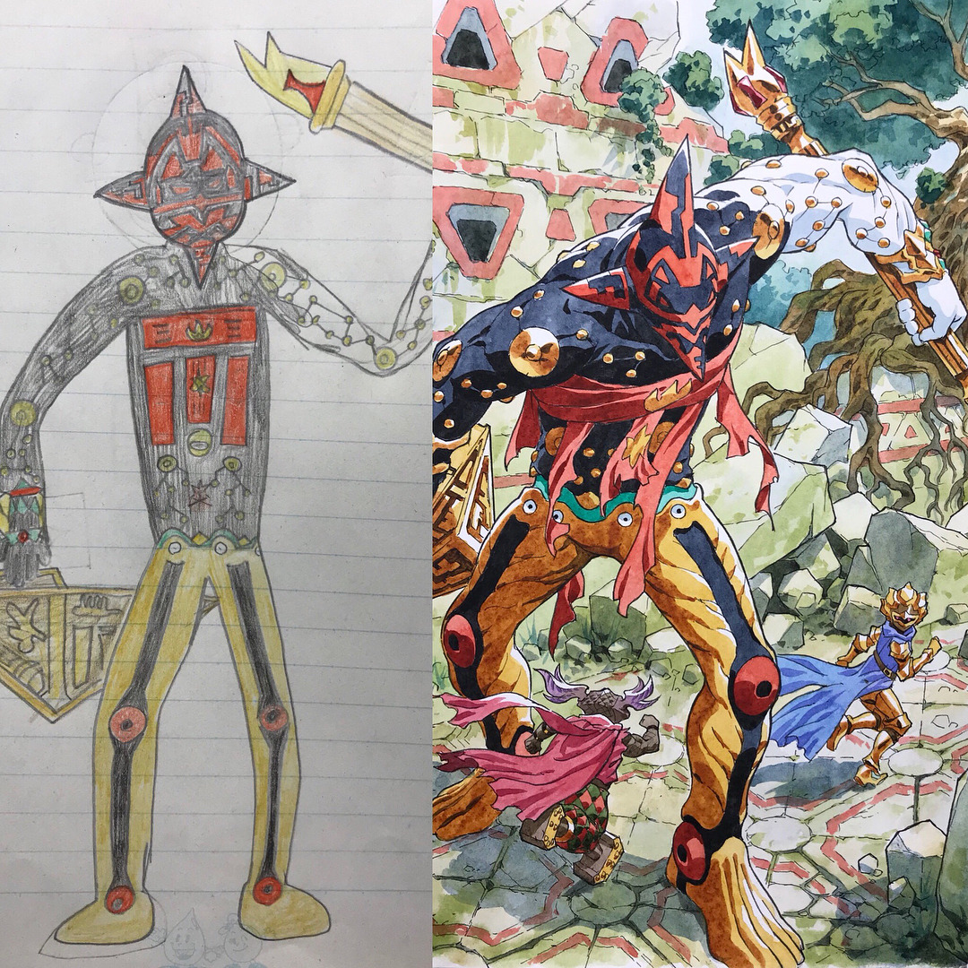 catchymemes:  Father uses sons’ drawings as inspiration for anime transformations