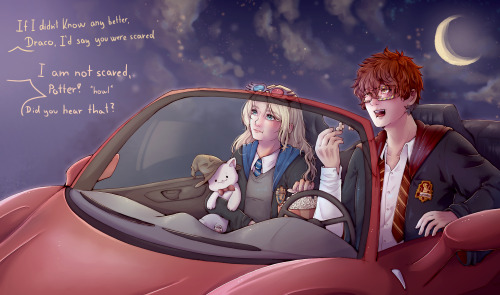 tajee-arts:Seven with CMC Tanya on a date - at the drive-in cinema!I had the honor to work along w