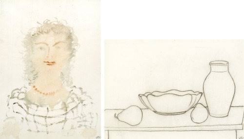 Femme - Verso: Natüre Morte    -   André DerainFrench,  1880 - 1954Watercolour and pencil, 