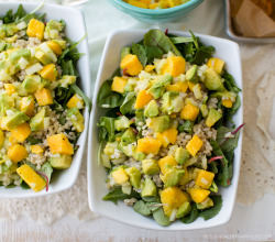 vegan-yums:  Vegan Mango-Avocado Brown Rice Gardein Crispy Tenders / Recipe