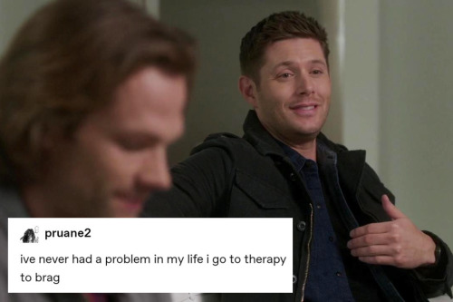 sundryvillains: dean winchester’s greatest hits + text posts (3/?)