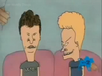 otherworldlythings:  Beavis and Butthead watch Radiohead. [☠] 