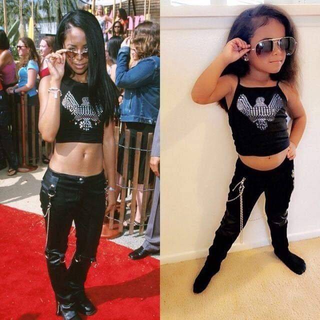 Aaliyah Unleashed — A favorite #throwback Aaliyah Halloween costume.