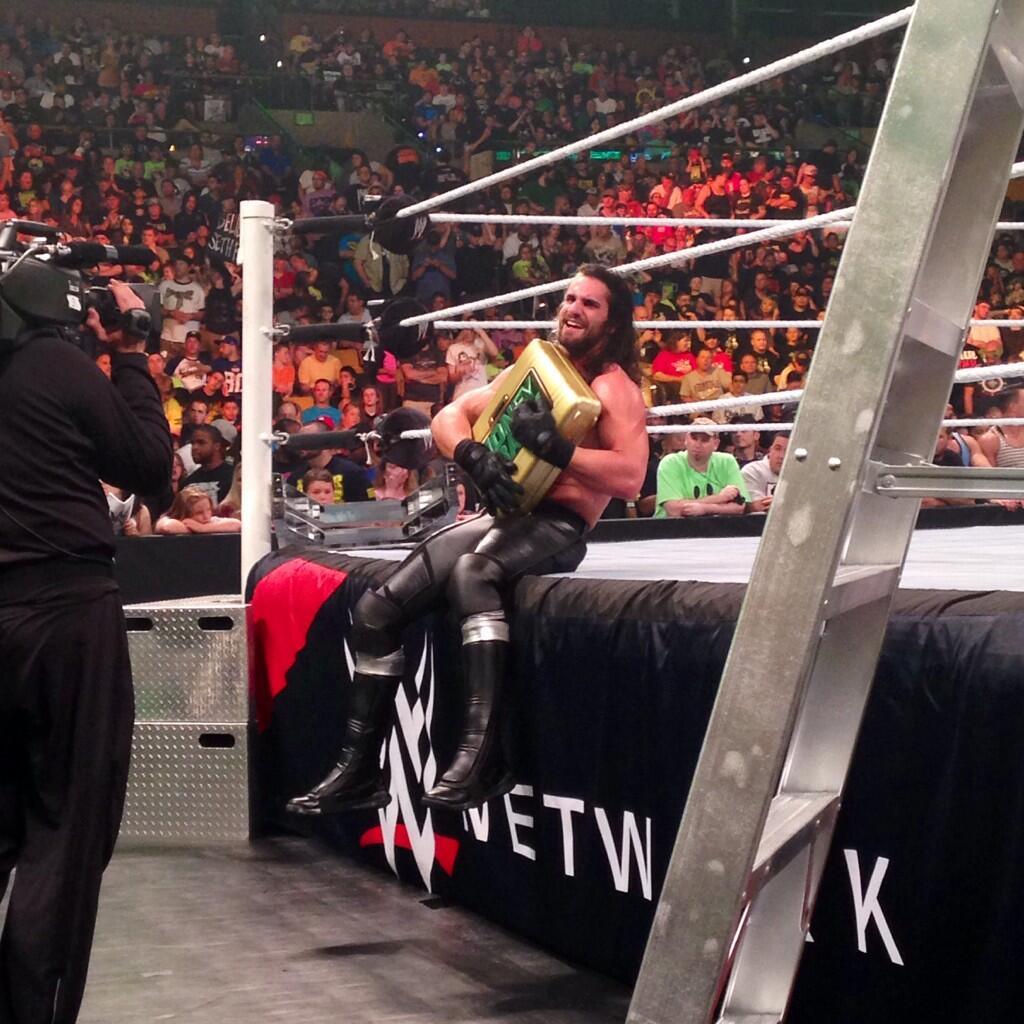 thennowforever-wwefan4life:  Seth Rollins is our 2014 Mr. Money In The Back 