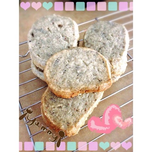 Another Sunday Baking : Black Sesame Cookies   #BlackSesameCookies #クーキー #blacksesame #ilovebaking #