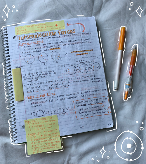 audreys-notes: 08/03/2020 intermolecular forces notes! summer studying challenge: 3rd August - what 