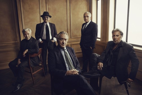 Al Pacino, Robert De Niro, Joe Pesci, Harvey Keitel and Martin Scorsese