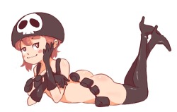 inkerton-kun:  have some suggestive looking nonon also happy almost birthday (・∀・)/ 