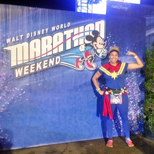 #WDWMarathon starts in an hour! (at Walt Disney World Marathon Start Line)