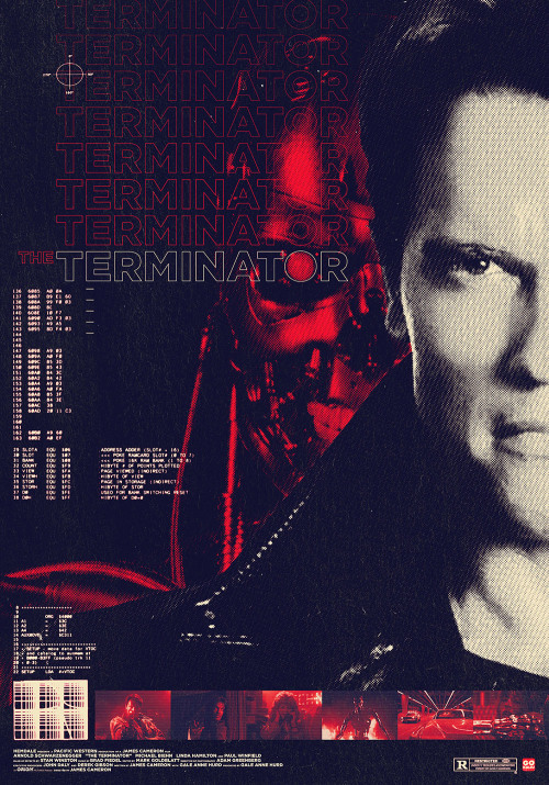 The Terminator (James Cameron, 1984) Alternative poster by Gokaiju