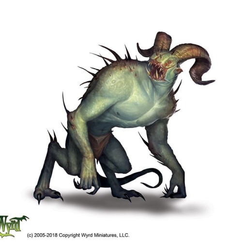 Ok, last piece of Obsidian Gate art from act iii!. . . . . #wyrdminiatures #monster #creature #cha