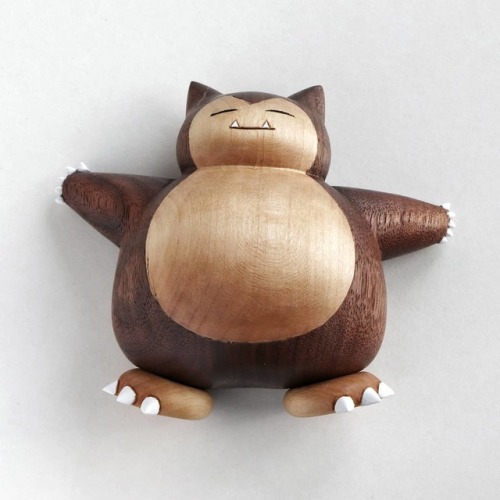 retrogamingblog:Wood-carved Pokemon made by Sean Syman