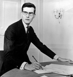 theniftyfifties:  Yves Saint Laurent at work,