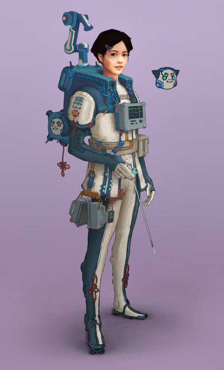 a nurse girl Sida Guohttps://www.artstation.com/artwork/184K3L 