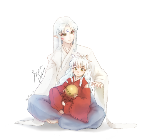 Finally a Sesshomaru x Inuyasha fanart!I have been practicing to catch Sesshomaru’s expression