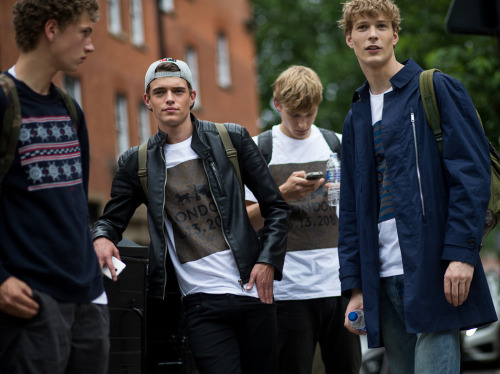 damplaundry:Male models at LCM S/S 2016 by Daniel Bruno Grandl 