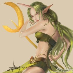 borealisowl:  Dryad Soraka /   Zhong抽抽  OQ 