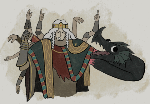 Godrick Uses His Dragon Head As A Puppet, It Backfires. Animated This Under 10 Hours.