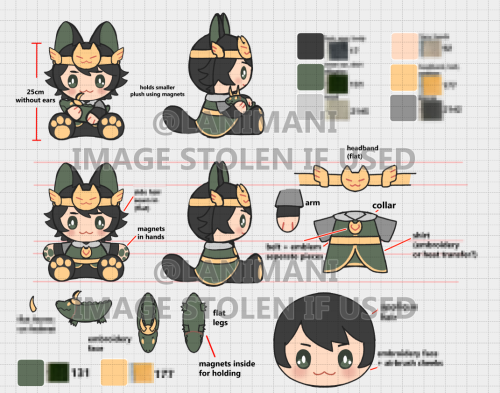 i started making a kid loki plush :} kickstarter will happen (hopefully) before the end of the year 