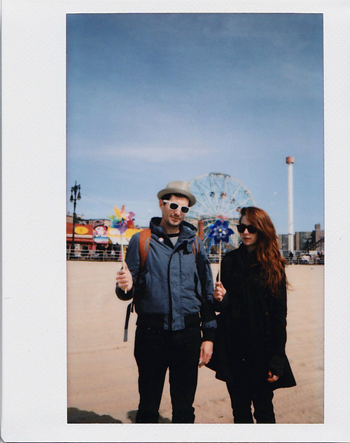 me & aaron. coney island, march 2013. photo by megs. 