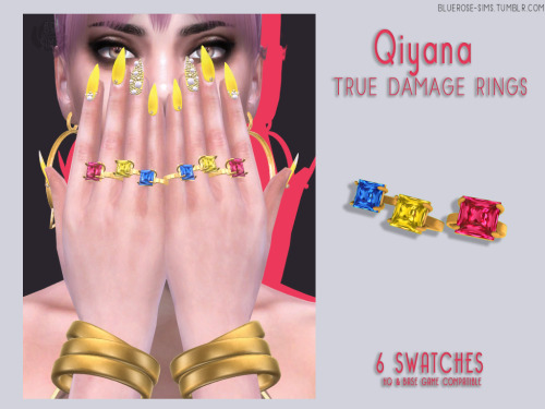 bluerose-sims: MEGA PACK QIYANA TRUE DAMAGE- SECOND PART Design created for the character Qiyana in 