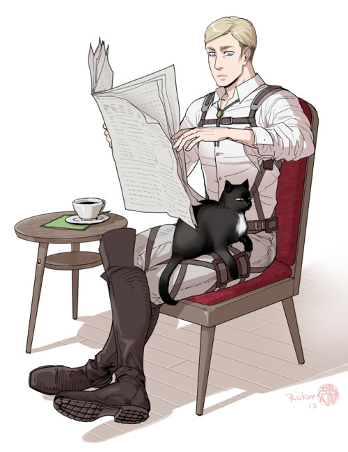 ricken-art:  Fanart: SnK neko-heichou [ねこ兵長] adult photos