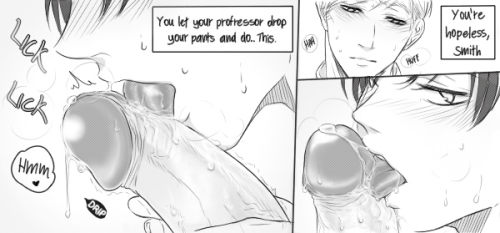 cherrymoyaya:  (reading: from left to right)Bottom Erwin Week - Day 5: first timeEEK!! Mr. Levi attacks again!A messy continuation from this! it took me way longer than I thought, but heck, Iâ€™ve been wanting to draw thirsty Erwin for so long ///// I