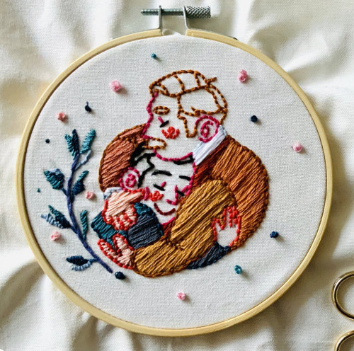 yakichoufd:I made a cute embroidery today ^^