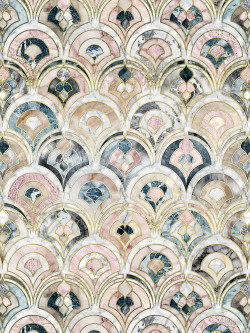 edhellin: Art Deco Marble Tiles in Soft Pastels by micklyn 