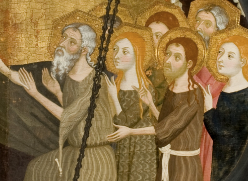 Jaime Serra - The harrowing of Hell (c. 1361). Detail.