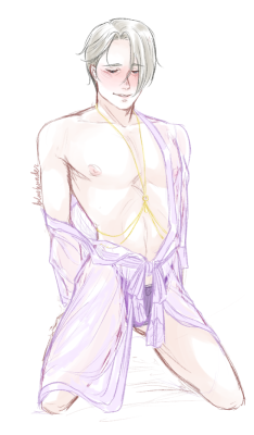 Blushunder:  Y’all Suggested Victor In Lingerie And I Imagined This Really Pretty