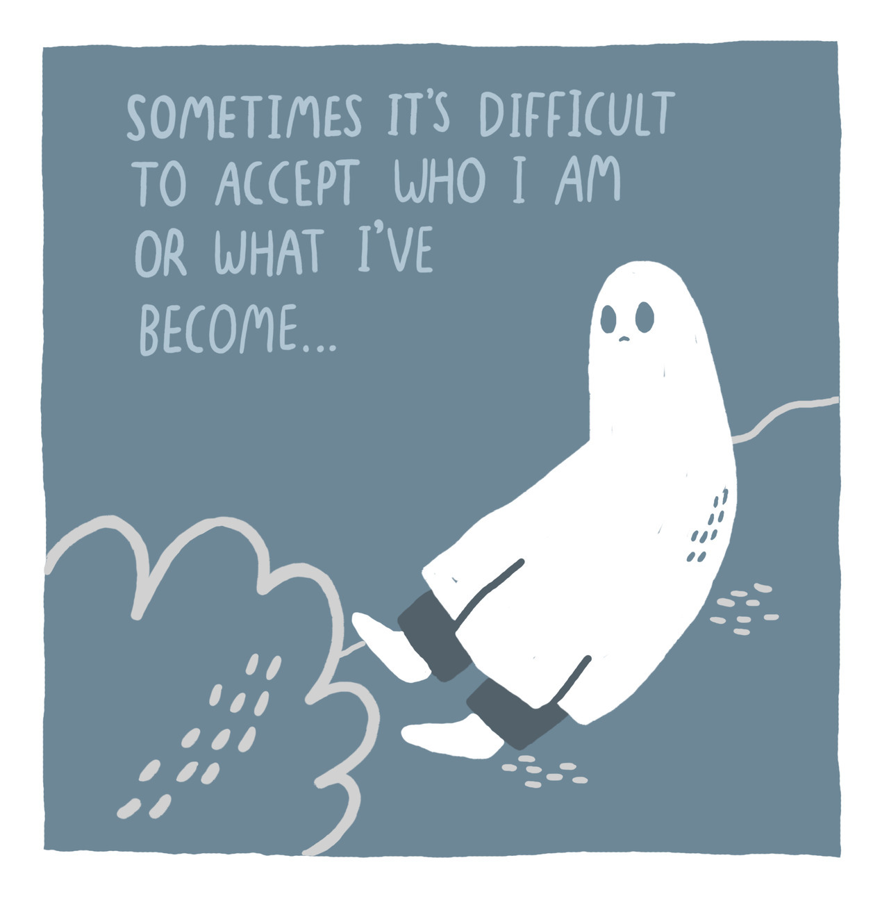 thesadghostclub:  It’s difficult to learn how to accept yourself, sometimes it