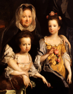 Henry Tilson. Portrait of a Lady and Children,