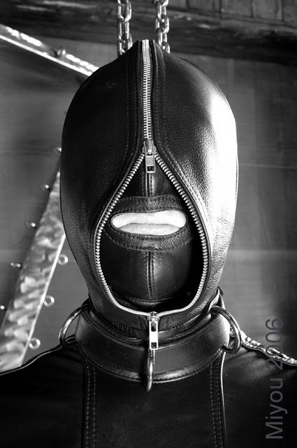 gradygrey: I keep this same style leather hood in my nightstand.  Admittedly, it’s a real