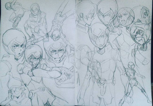 americanninjax:  barlee:  Sketchdump of some Allura, Pidge, and Lance~ Lotta these