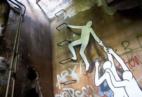 artmonia:  Escape from Wuhlheide Project by Dutch Street Artist Daan Botlek.