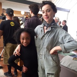 little&ndash;mouth:  ifuckinglovestvincent:  iamsanaivictoria: I’d like to say thank you to @st_vincent (Annie Clark) for giving me the opportunity to be in her movie. You are the sweetest and prettiest director ever!! 🎬🎬🎬🎭   Best director