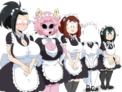 ninsegado91: bungee-gumu:  Class 1-A’s Maid Service  My twitter   GAWD THANK YOU!!!! &lt;3 &lt;3 &lt;3 &lt;3