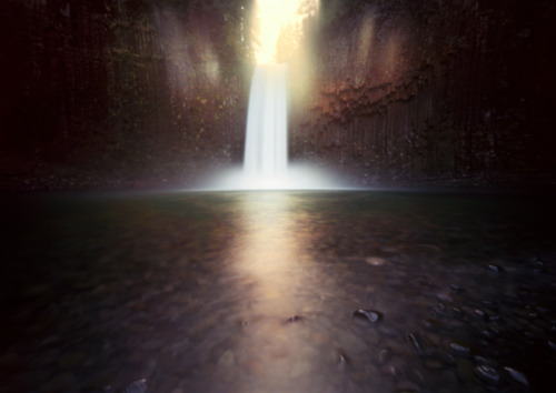 zebandrews:  Camera: Innova 6x9 pinholeFilm: Kodak Ektar 100 The mildly reclusive Abiqua Falls in Or