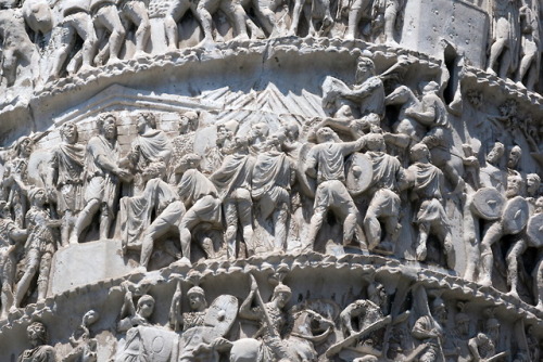 romebyzantium: Reliefs - Column of Marcus Aurelius, Rome, Italy. Read More: colosseumrometic