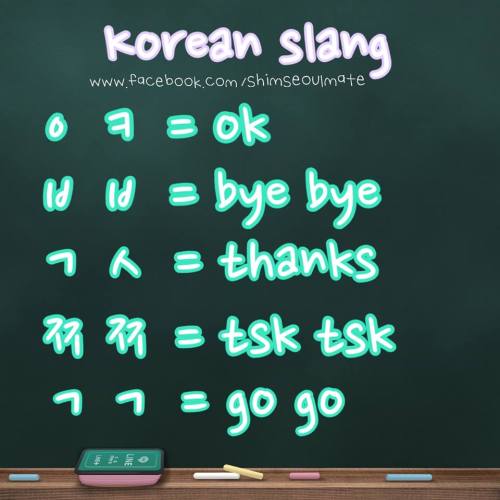 Some Korean Slang *used for texting &amp; chat*