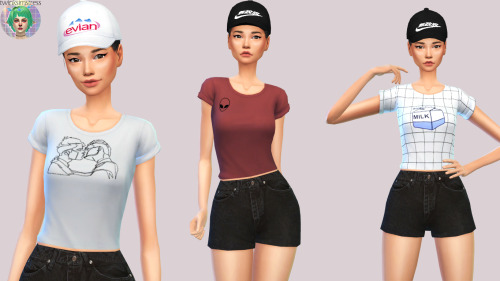 50 SHIRTS + Hats by TwinksimstressANOTHER LONG POST!!(my sim is a Halsey lookalike)Thanks for 500+ f